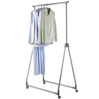 BAKAJI  Πτυσσόμενη Κρεμάστρα Ρούχων Ατσάλινη Ρυθμιζόμενη Ράβδος με ...