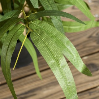 HOMCOM Τεχνητό Φυτό Μπαμπού Ύψους 60 εκ. από Πολυεστέρα και PP Πράσ...