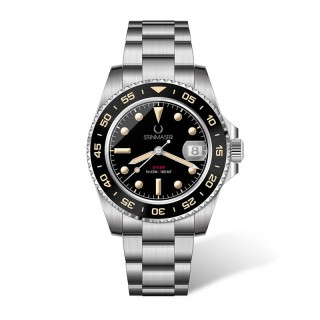 Ρολόι με Μεταλλικό Μπρασελέ Unisex Diver Forest Steinmaster Μαύρο 0... Ρολόι με Μεταλλικό Μπρασελέ Unisex Diver Forest Steinmaster Μαύρο 0...