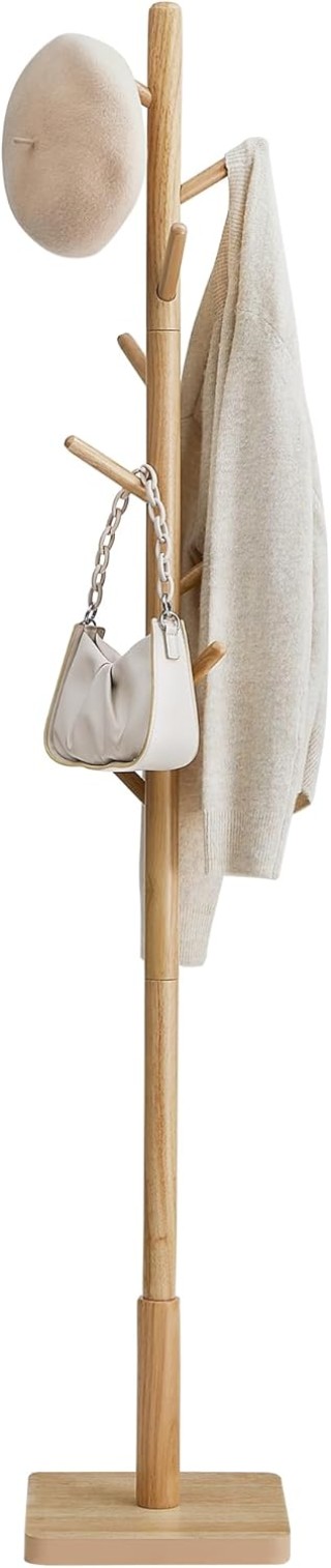 Κρεμάστρα Δαπέδου από Ξύλο Καουτσουκόδεντρου με Ρυθμιζόμενο Ύψος 30... Κρεμάστρα Δαπέδου από Ξύλο Καουτσουκόδεντρου με Ρυθμιζόμενο Ύψος 30...