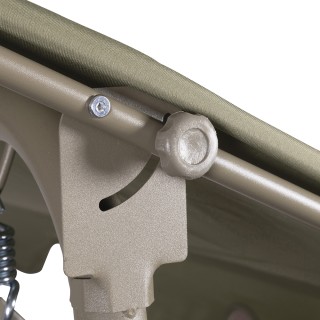 Galileo Κήπος κούνια Est 3 θέσεων από ανθρακοχάλυβα με πράσινη ομπρ...