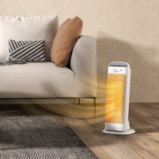 HOMCOM Κεραμική Ηλεκτρική Σόμπα 2000W, 4 Λειτουργίες και Ρυθμιζόμεν...