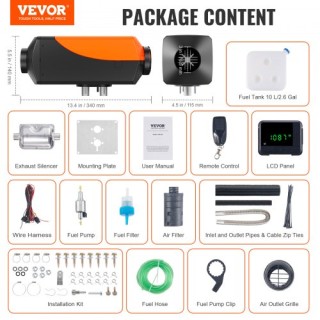 VEVOR Θερμαντήρας Diesel 12V 2KW LCD Τηλεχειριστήριο για Αυτοκίνητο... VEVOR Θερμαντήρας Diesel 12V 2KW LCD Τηλεχειριστήριο για Αυτοκίνητο...