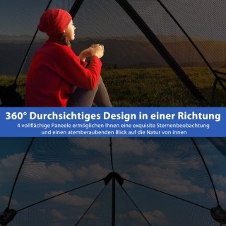 Costway  Αναδιπλούμενη Σκηνή Κάμπινγκ για 2-3 Άτομα (225 x 145 x 16...