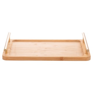 Villa DEste Ορθογώνιος δίσκος 33x20 cm σε μπαμπού με χρυσές λαβές ... Villa DEste Ορθογώνιος δίσκος 33x20 cm σε μπαμπού με χρυσές λαβές ...