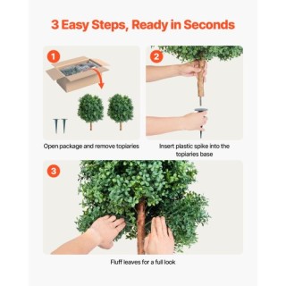 VEVOR Τεχνητοί Δενδρύλλιοι Μποξούκζ Γλάστρας, 27 ιντσών, 2 τεμάχια ... VEVOR Τεχνητοί Δενδρύλλιοι Μποξούκζ Γλάστρας, 27 ιντσών, 2 τεμάχια ...