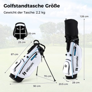 Costway Πλήρες Σετ 15 Μπαστούνια Γκολφ με Σακίδιο & Αδιάβροχο Κάλυ... Costway Πλήρες Σετ 15 Μπαστούνια Γκολφ με Σακίδιο & Αδιάβροχο Κάλυ...