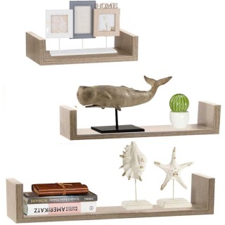 BAKAJI Σετ 3 Μοντέρνα Ράφια Τοίχου Σχεδιασμού με Άκρα Ράφι Δρυς 0... BAKAJI Σετ 3 Μοντέρνα Ράφια Τοίχου Σχεδιασμού με Άκρα Ράφι Δρυς 0...