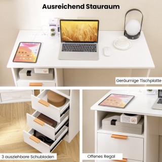 Costway Μοντέρνο Γραφείο με Ενσωματωμένο Σταθμό Φόρτισης και Αποθη... Costway Μοντέρνο Γραφείο με Ενσωματωμένο Σταθμό Φόρτισης και Αποθη...