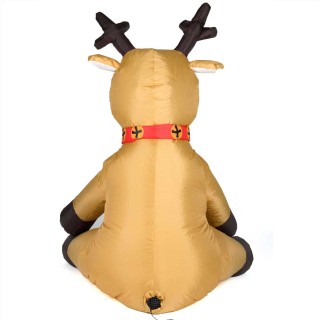 BAKAJI Φουσκωτός Χριστουγεννιάτικος Τάρανδος Μεγάλο Ύψος 120cm Με Φ...