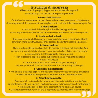 Outsunny Παγίδα Κλουβί για Μικρά Ζώα με Μία Πόρτα και Λαβή, 100x25x...