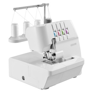 VEVOR Λευκή Ραπτομηχανή Overlock Serger - 1250 Βελονιές/Λεπτό, Διαφ... VEVOR Λευκή Ραπτομηχανή Overlock Serger - 1250 Βελονιές/Λεπτό, Διαφ...