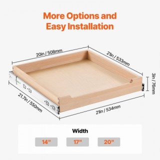 VEVOR Οργανωτής Ντουλαπιού με Συρόμενο Ράφι και Απαλή Κλείσιμο, Ξύλ... VEVOR Οργανωτής Ντουλαπιού με Συρόμενο Ράφι και Απαλή Κλείσιμο, Ξύλ...