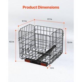VEVOR Πτυσσόμενο Καλάθι 1-ίντσας για Scooter Pride Mobility CKHXJSS...