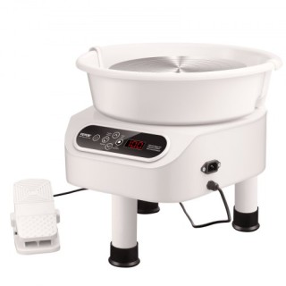 Κεραμικός Τροχός VEVOR 10 με Πεντάλ & Οθόνη Αφής 350W Λευκός ZQLPJ... Κεραμικός Τροχός VEVOR 10 με Πεντάλ & Οθόνη Αφής 350W Λευκός ZQLPJ...