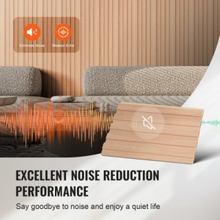 VEVOR Ξύλινα Ακουστικά Πάνελ 8 Τεμ 96x6 ίντσες WPC για Μοντέρνο Το... VEVOR Ξύλινα Ακουστικά Πάνελ 8 Τεμ 96x6 ίντσες WPC για Μοντέρνο Το...