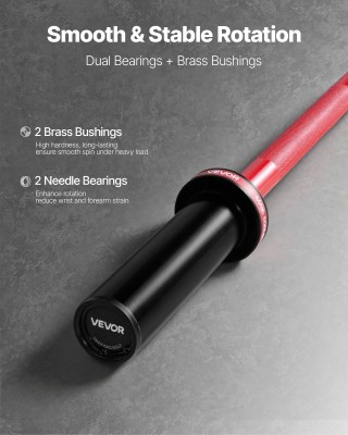 VEVOR 120 εκ Μπάρα Ολυμπιακού Τύπου, 500 lbs Αντοχή, Κατάλληλη για ... VEVOR 120 εκ Μπάρα Ολυμπιακού Τύπου, 500 lbs Αντοχή, Κατάλληλη για ...