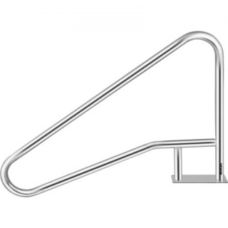 VEVOR Κάγκελο Πισίνας 55x32 Ανοξείδωτο Ατσάλι 250LBS Ασημί Αντιδιαβ...