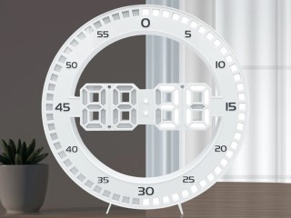 Ψηφιακό LED Ρολόι-Ξυπνητήρι με Θερμόμετρο και Ρυθμιζόμενο Φωτισμό 2...