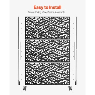 VEVOR Μεταλλική Οθόνη Ιδιωτικότητας 47 x 72 Μαύρη Εξωτερική Οθόνη &... VEVOR Μεταλλική Οθόνη Ιδιωτικότητας 47 x 72 Μαύρη Εξωτερική Οθόνη &...