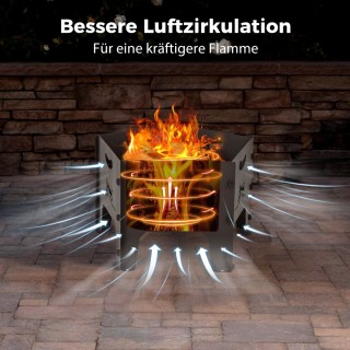 Costway Φορητή Πυράντοχη Εστία Κάμπινγκ από Ανθρακοχάλυβα με Τσάντ... Costway Φορητή Πυράντοχη Εστία Κάμπινγκ από Ανθρακοχάλυβα με Τσάντ...