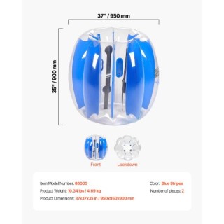 VEVOR Φουσκωτές Μπάλες Σώματος 0.9M 2-Πακέτο SCPJKLSJTZJ3D1LOE001V0 VEVOR Φουσκωτές Μπάλες Σώματος 0.9M 2-Πακέτο SCPJKLSJTZJ3D1LOE001V0