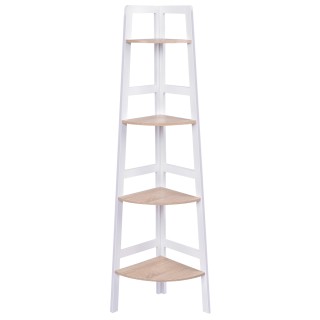 Costway Γωνιακό Ράφι Μπάνιου με 3/4 Επίπεδα Ξύλινο 32 x 32 x 138 cm...