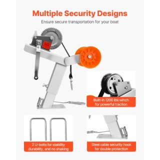 VEVOR Βάση Βίντσι Τρέιλερ Σκάφους με Κύλινδρο 544 kg CYJPZJZZJDJPQJ... VEVOR Βάση Βίντσι Τρέιλερ Σκάφους με Κύλινδρο 544 kg CYJPZJZZJDJPQJ...