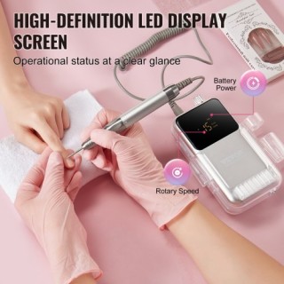 Ηλεκτρικός Ασύρματος Τροχός Νυχιών VEVOR 35000RPM με Βούρτσα Μοτέρ ... Ηλεκτρικός Ασύρματος Τροχός Νυχιών VEVOR 35000RPM με Βούρτσα Μοτέρ ...
