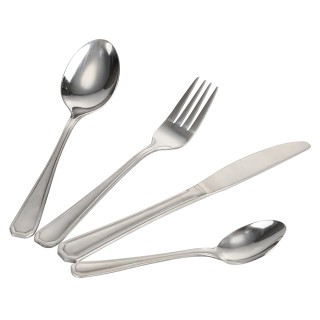 Galileo Σετ 16 μαχαιροπίρουνα από ανοξείδωτο ατσάλι ασημί λαμπερό I...