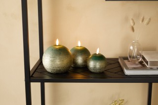 Σετ LED κεριών 3 τεμαχίων Πράσινο 8720604887938 Lifa-Living