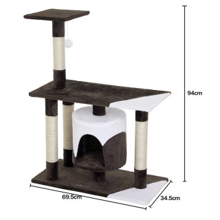 BAKAJI Πύργος Γάτας με Ονυχοδρόμιο & Ξύστρα 94εκ Καφέ 02822584 BAKAJI Πύργος Γάτας με Ονυχοδρόμιο & Ξύστρα 94εκ Καφέ 02822584
