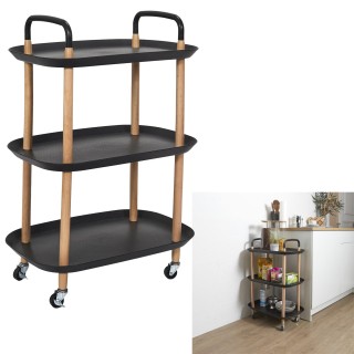 Τροχήλατο Ντουλάπι Αποθήκευσης Κουζίνας - Τρόλει 56 x 81 x 35,5cm -...