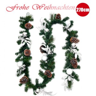 Χριστουγεννιάτικη Γιρλάντα 270 cm με 50 Ζεστά Λευκά LED Φώτα COSTW... Χριστουγεννιάτικη Γιρλάντα 270 cm με 50 Ζεστά Λευκά LED Φώτα COSTW...