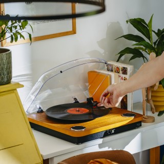 Adler Πικάπ με Bluetooth 5.4 & USB Εγγραφή για Ανάμειξη Κλασικού Ήχ...