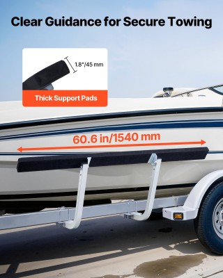 VEVOR Ρυθμιζόμενοι Οδηγοί Τρέιλερ Σκαφών 425/475 mm, 2 τεμ, Μεταλλι...