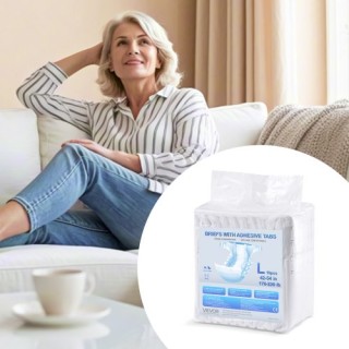 VEVOR Ενηλίκων Πάνα με Αυτοκόλλητες Ταινίες Ακράτειας L Μέγεθος CRZ...