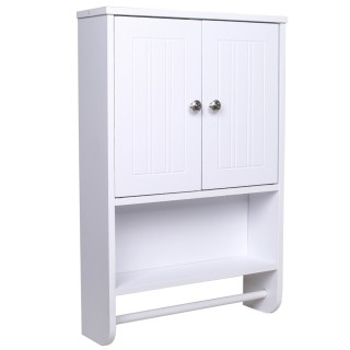 Shally Dogan Λευκός Κρεμαστός Ντουλάπι Μπάνιου με Θήκη για Πετσέτε... Shally Dogan Λευκός Κρεμαστός Ντουλάπι Μπάνιου με Θήκη για Πετσέτε...