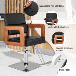 Καρέκλα Κομμωτηρίου Υδραυλική  με Περιστροφή 360 μοιρών 87 x 60 x 9...