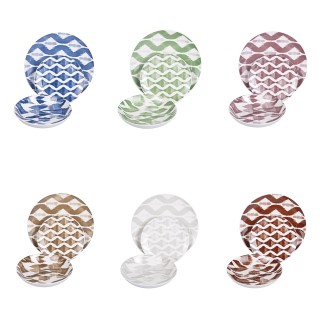 Galileo Σετ πιάτων 18 τεμαχίων από πορσελάνη για 6 άτομα σε διάφορα...