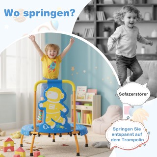 Costway Μίνι Τραμπολίνο με Λαβή & Κάλυμμα Άκρων, Μοτίβο Αστροναύτη ... Costway Μίνι Τραμπολίνο με Λαβή & Κάλυμμα Άκρων, Μοτίβο Αστροναύτη ...