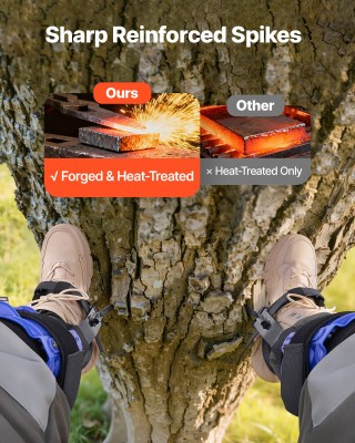 VEVOR Σετ Αναρρίχησης Δέντρων με Ρυθμιζόμενα Αγκύρια και Ζώνη Ασφαλ...