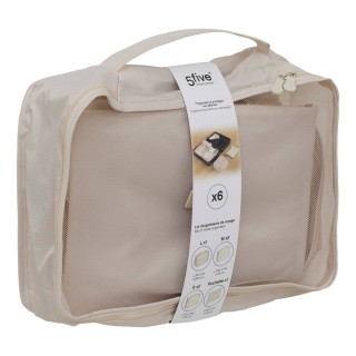 5FIVE Simply smart Σετ 6 τμχ Οργανωτών Ταξιδιού Μπεζ 209360-Beige 5FIVE Simply smart Σετ 6 τμχ Οργανωτών Ταξιδιού Μπεζ 209360-Beige