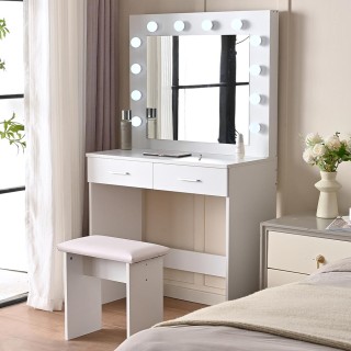 Shally Dogan Τουαλέτα Trucco Ofelia με Καθρέφτη και Σκαμπό 12 Led ... Shally Dogan Τουαλέτα Trucco Ofelia με Καθρέφτη και Σκαμπό 12 Led ...