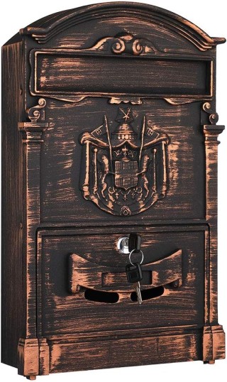 BAKAJI Εξωτερικό Γραμματοκιβώτιο Τοίχου Αλουμινίου με Κλειδί σε Μπ... BAKAJI Εξωτερικό Γραμματοκιβώτιο Τοίχου Αλουμινίου με Κλειδί σε Μπ...