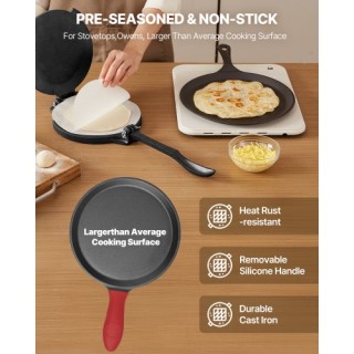 VEVOR Πρέσα Τορτίγιας 10 ιντσών από Βαρύ Χυτοσίδηρο για Ροτί και Τσ...