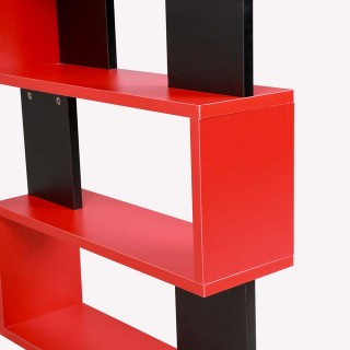 BAKAJI  Γραφείο Βιβλιοθήκη 3 Ράφια Τραπέζι Υπολογιστή Ξύλο Σπίτι Γρ...