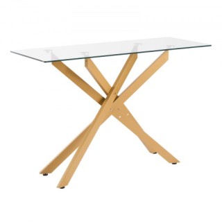 VEVOR Γυάλινο Τραπεζάκι Καφέ με Μεταλλική Βάση και Διασταυρούμενα Π... VEVOR Γυάλινο Τραπεζάκι Καφέ με Μεταλλική Βάση και Διασταυρούμενα Π...