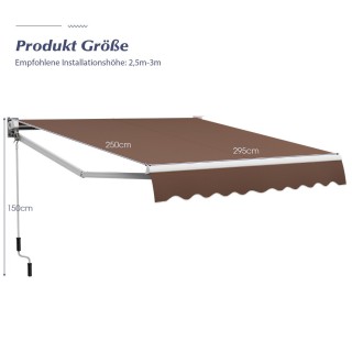 Costway Επεκτάσιμη Τέντα με Ρυθμιζόμενη Κλίση και Χειροκίνητη Μανι... Costway Επεκτάσιμη Τέντα με Ρυθμιζόμενη Κλίση και Χειροκίνητη Μανι...