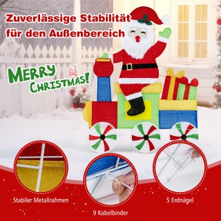 Costway Φωτιζόμενος 2D Άγιος Βασίλης σε Τρένο Χριστουγεννιάτικη Δια... Costway Φωτιζόμενος 2D Άγιος Βασίλης σε Τρένο Χριστουγεννιάτικη Δια...